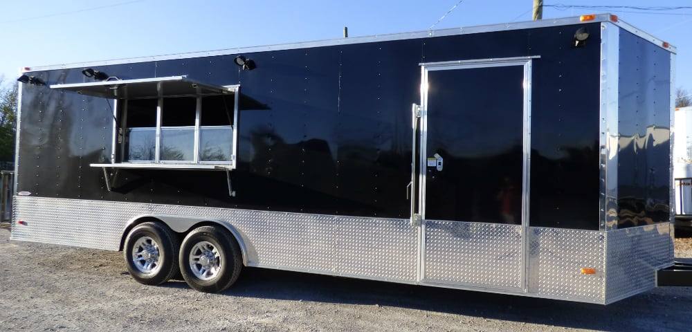 675-8.5-x-24-concession-food-trailer-black-event-catering-16.jpg 8.5' x 24' Concession Food Trailer Black Event Catering