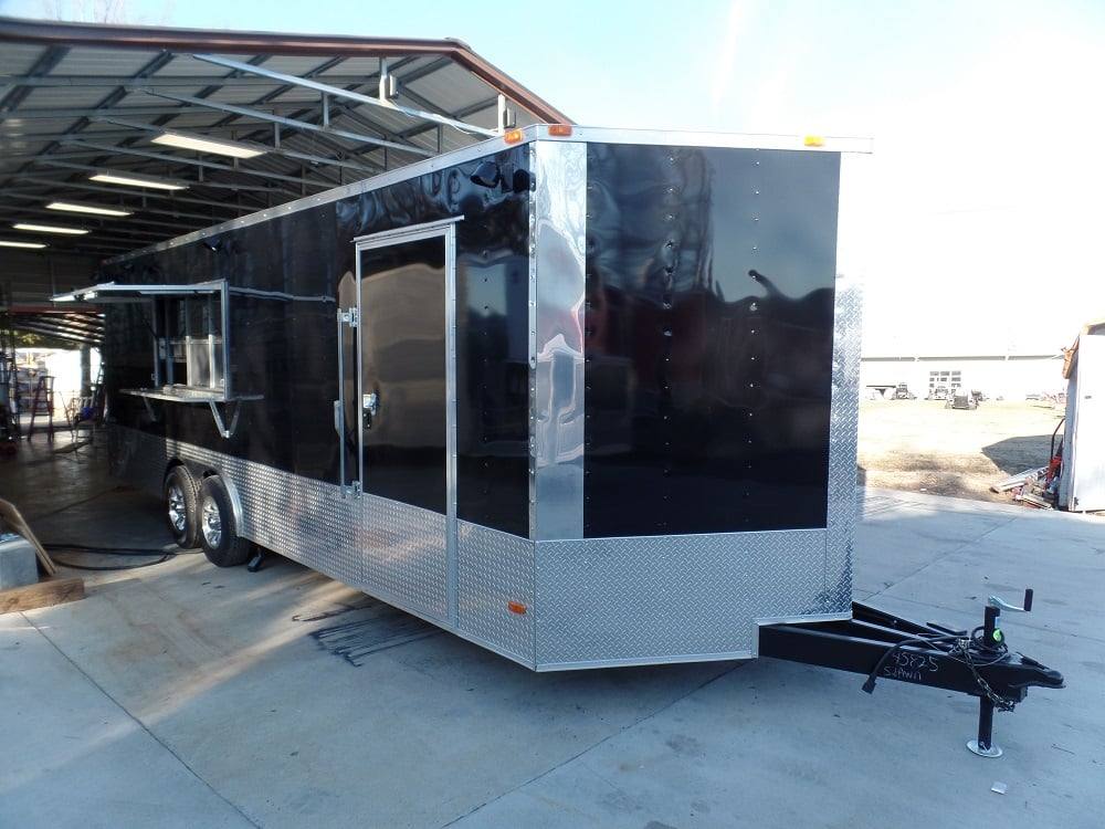 676-8.5-x-24-concession-food-trailer-black-with-appliances-13.jpg 8.5' x 24' Concession Food Trailer Black With Appliances
