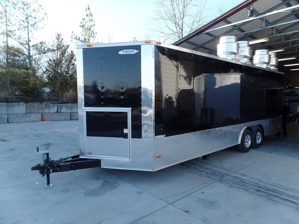 676-8.5-x-24-concession-food-trailer-black-with-appliances-2.jpg 8.5' x 24' Concession Food Trailer Black With Appliances