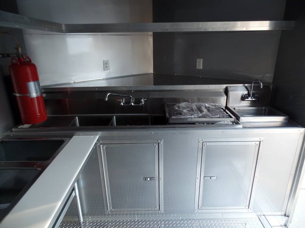 676-8.5-x-24-concession-food-trailer-black-with-appliances-8.jpg 8.5' x 24' Concession Food Trailer Black With Appliances