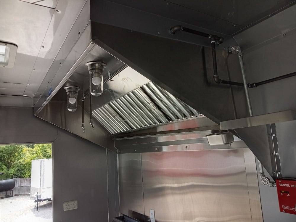 8.5' x 14' White Flat Nose Concession Trailer