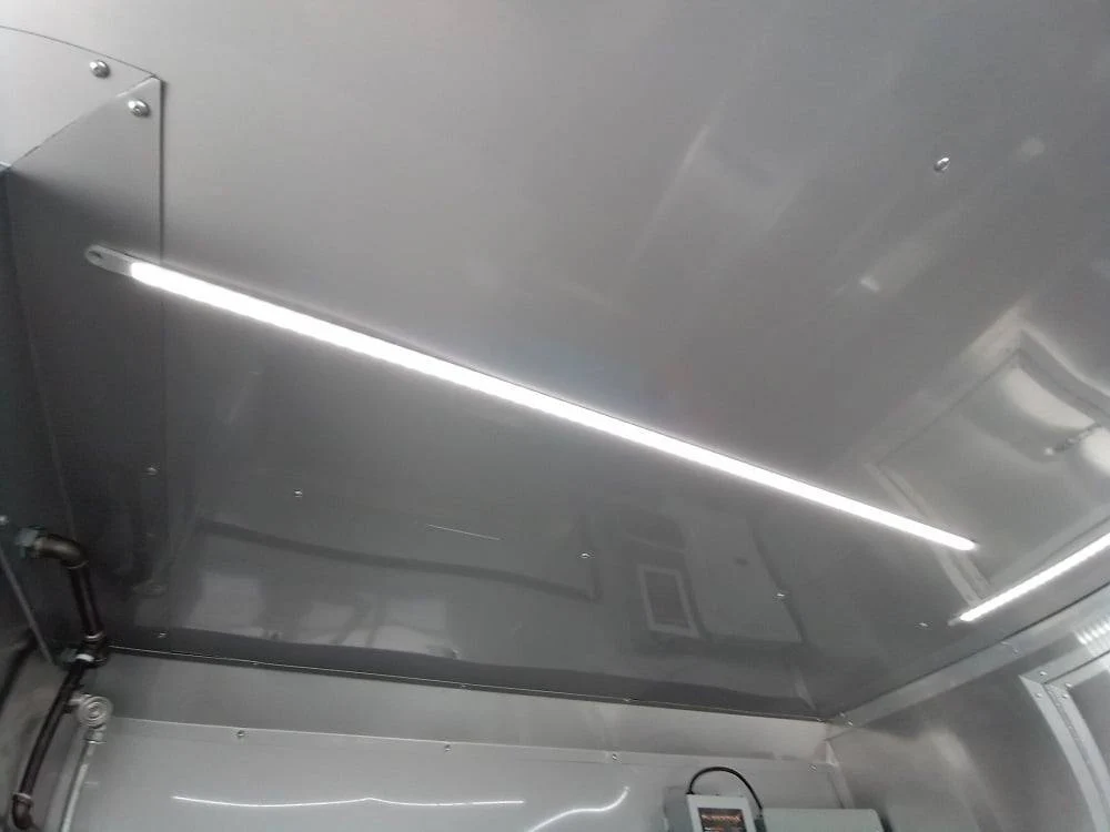 8.5' x 14' White Flat Nose Concession Trailer