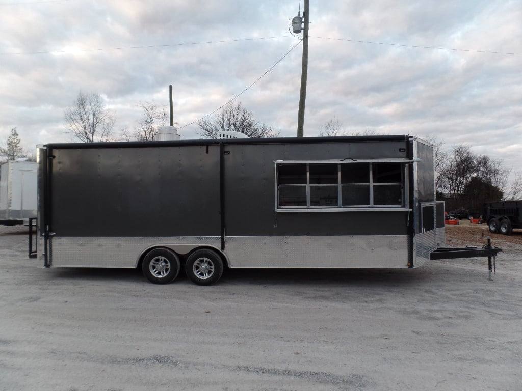 680-8.5-x-24-concession-food-trailer-charcoal-grey-1.jpg 8.5' x 24' Concession Food Trailer Charcoal Grey