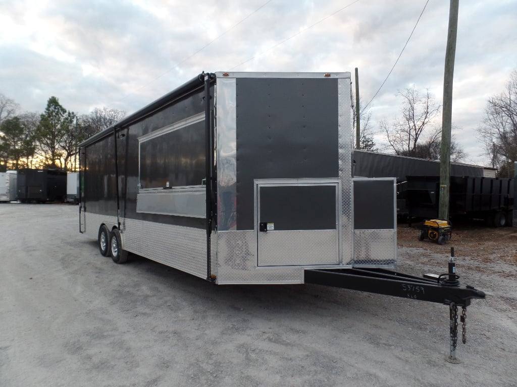 680-8.5-x-24-concession-food-trailer-charcoal-grey-3.jpg 8.5' x 24' Concession Food Trailer Charcoal Grey