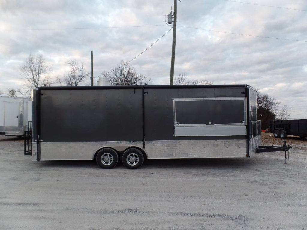 680-8.5-x-24-concession-food-trailer-charcoal-grey-6.jpg 8.5' x 24' Concession Food Trailer Charcoal Grey