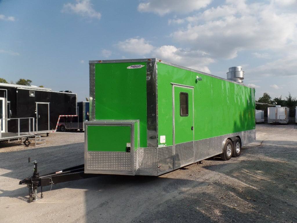 682-8.5-x-24-concession-food-trailer-electric-green-with-appliances-17.jpg 8.5' x 24' Concession Food Trailer Electric Green With Appliances