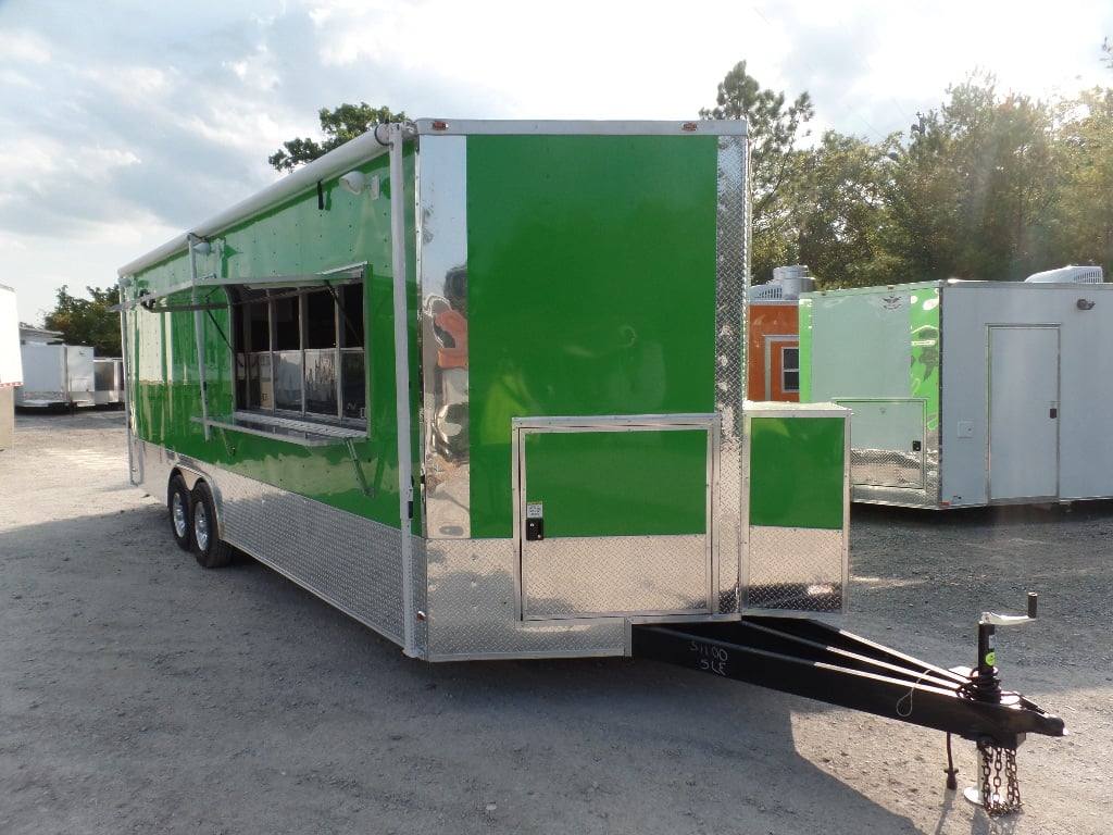 682-8.5-x-24-concession-food-trailer-electric-green-with-appliances-19.jpg 8.5' x 24' Concession Food Trailer Electric Green With Appliances