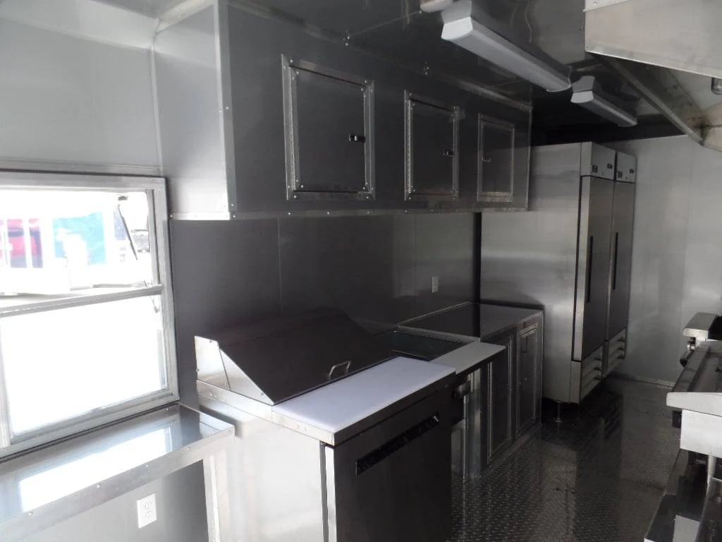 682-8.5-x-24-concession-food-trailer-electric-green-with-appliances-4.webp 8.5' x 24' Concession Food Trailer Electric Green With Appliances