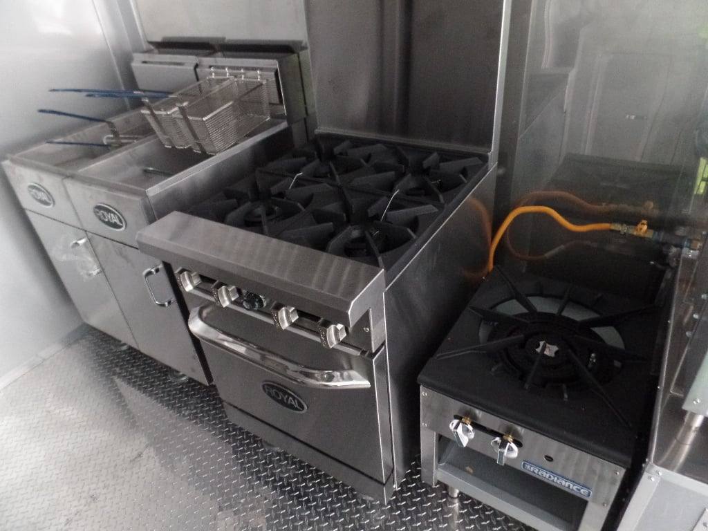 682-8.5-x-24-concession-food-trailer-electric-green-with-appliances-5.jpg 8.5' x 24' Concession Food Trailer Electric Green With Appliances