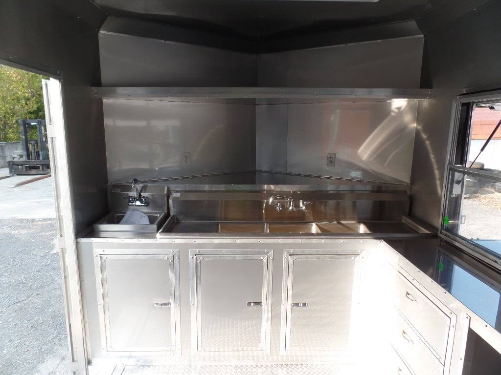 682-8.5-x-24-concession-food-trailer-electric-green-with-appliances-8.jpg 8.5' x 24' Concession Food Trailer Electric Green With Appliances