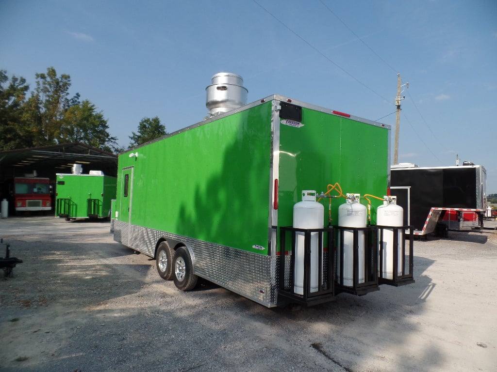 682-8.5-x-24-concession-food-trailer-electric-green-with-appliances-9.jpg 8.5' x 24' Concession Food Trailer Electric Green With Appliances