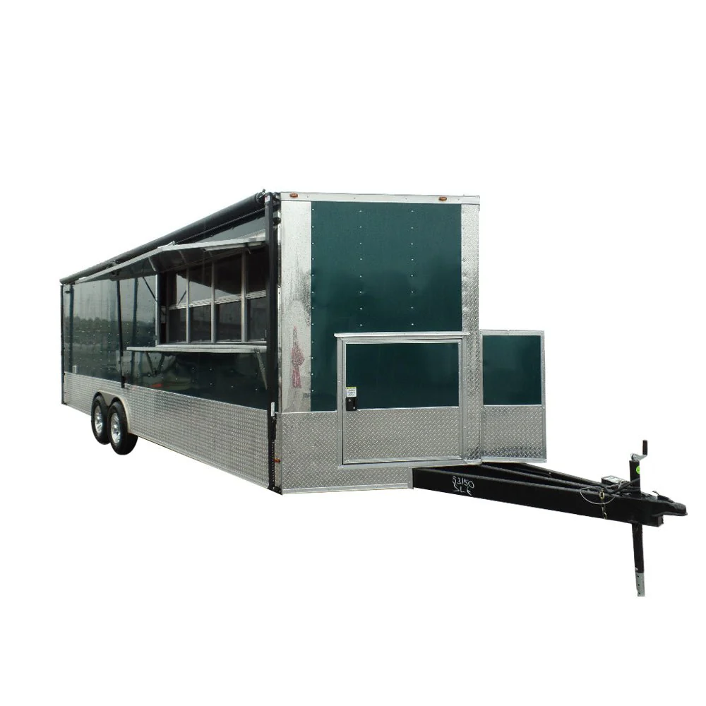 683-8.5-x-24-concession-food-trailer-emerald-green-1.webp 8.5' x 24' Concession Food Trailer Emerald Green