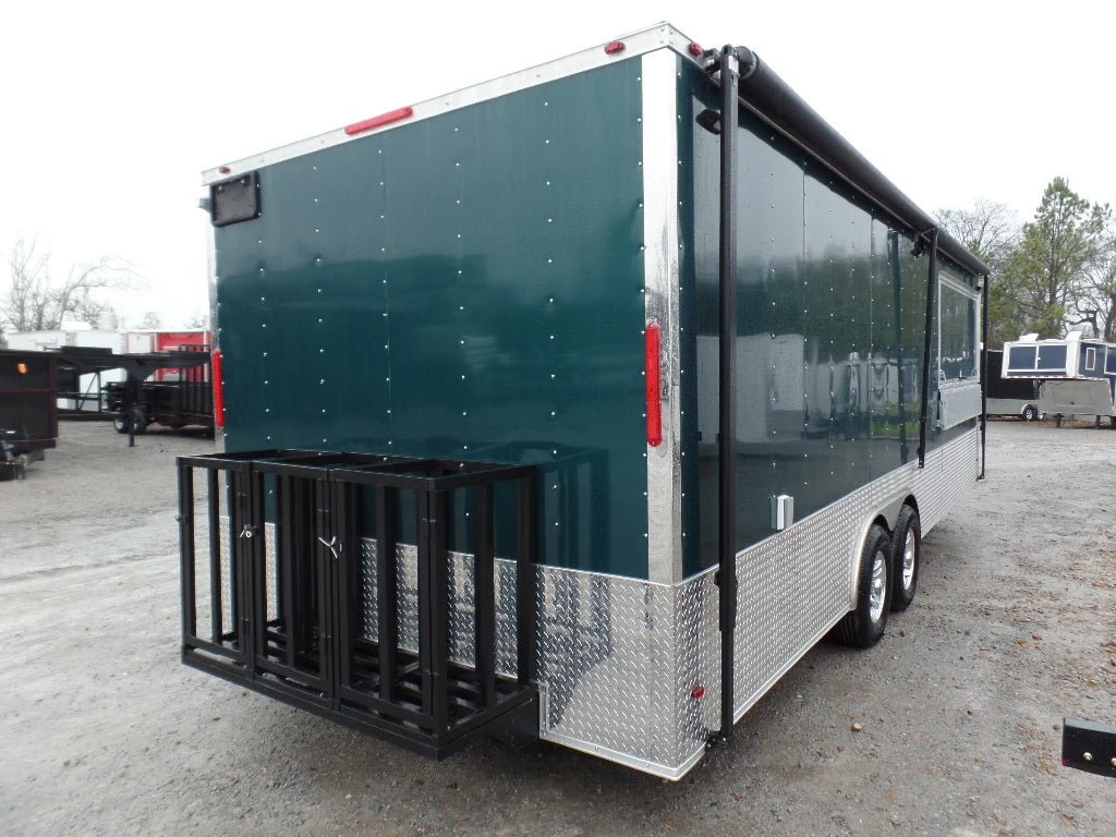 683-8.5-x-24-concession-food-trailer-emerald-green-5.webp 8.5' x 24' Concession Food Trailer Emerald Green