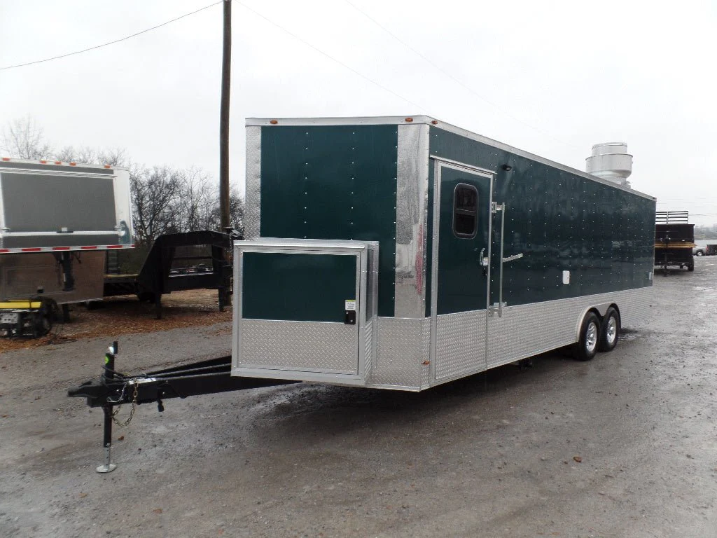 683-8.5-x-24-concession-food-trailer-emerald-green-8.webp 8.5' x 24' Concession Food Trailer Emerald Green
