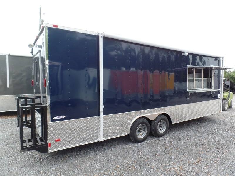 685-8.5-x-24-concession-food-trailer-indigo-blue-event-catering-11.jpg 8.5' x 24' Concession Food Trailer Indigo Blue Event Catering