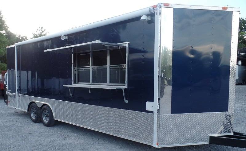685-8.5-x-24-concession-food-trailer-indigo-blue-event-catering-22.jpg 8.5' x 24' Concession Food Trailer Indigo Blue Event Catering