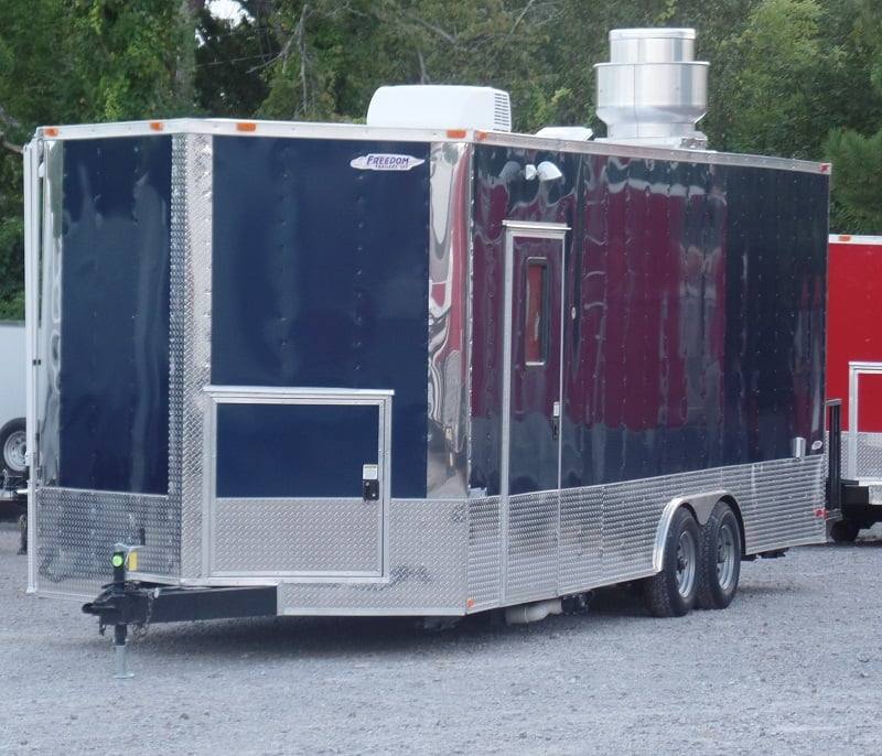 685-8.5-x-24-concession-food-trailer-indigo-blue-event-catering-3.jpg 8.5' x 24' Concession Food Trailer Indigo Blue Event Catering