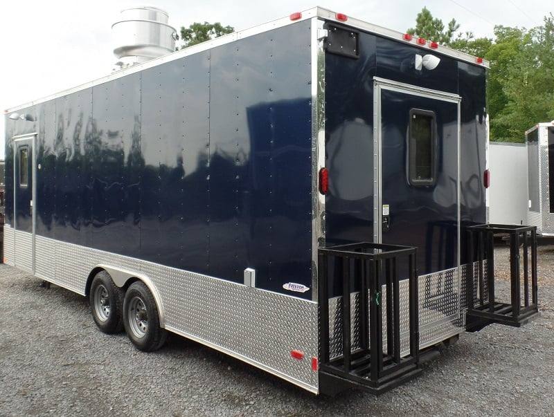 685-8.5-x-24-concession-food-trailer-indigo-blue-event-catering-4.jpg 8.5' x 24' Concession Food Trailer Indigo Blue Event Catering