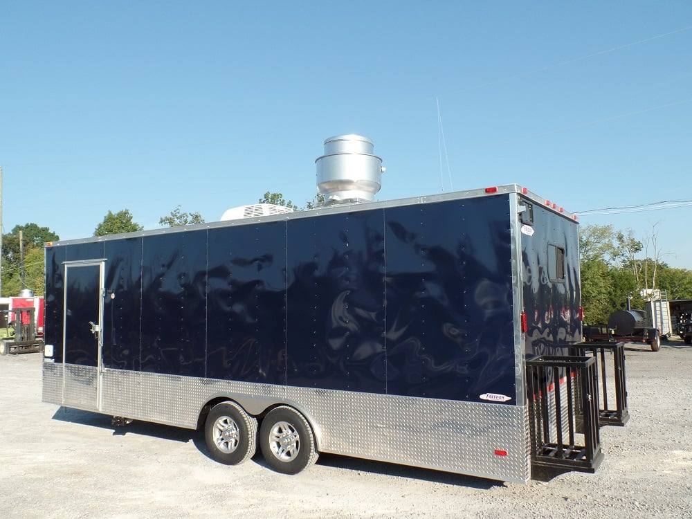 686-8.5-x-24-concession-food-trailer-indigo-blue-event-catering-19.jpg 8.5' x 24' Concession Food Trailer Indigo Blue Event Catering