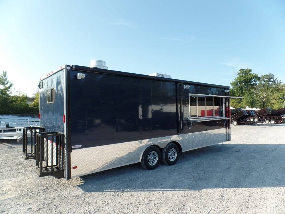 686-8.5-x-24-concession-food-trailer-indigo-blue-event-catering-20.jpg 8.5' x 24' Concession Food Trailer Indigo Blue Event Catering