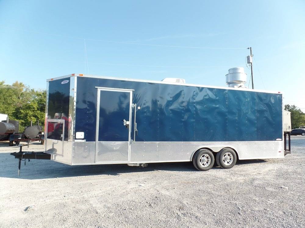 686-8.5-x-24-concession-food-trailer-indigo-blue-event-catering-3.jpg 8.5' x 24' Concession Food Trailer Indigo Blue Event Catering