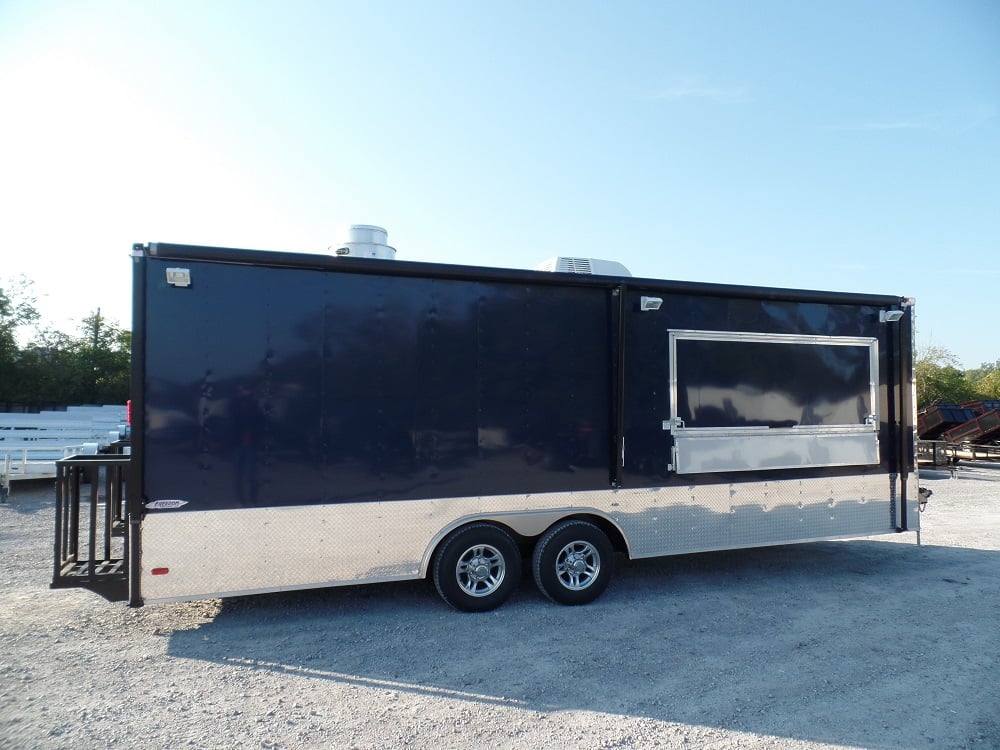 686-8.5-x-24-concession-food-trailer-indigo-blue-event-catering-4.jpg 8.5' x 24' Concession Food Trailer Indigo Blue Event Catering