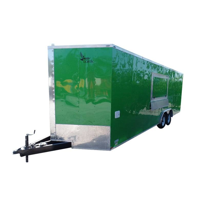 687-8.5-x-24-concession-food-trailer-lime-green-with-appliances-1.jpg 8.5' x 24' Concession Food Trailer Lime Green With Appliances