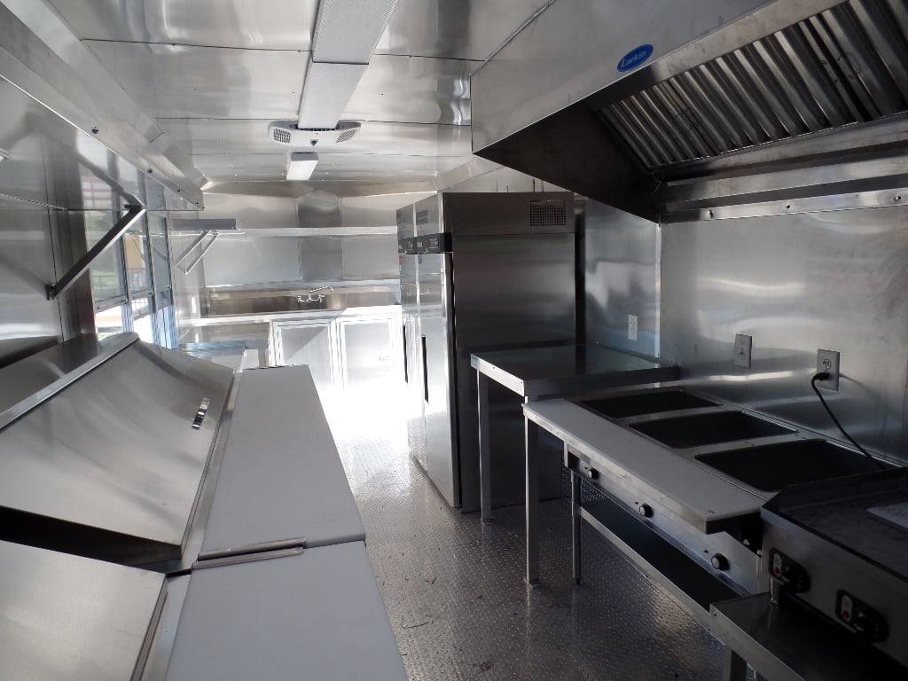 687-8.5-x-24-concession-food-trailer-lime-green-with-appliances-14.jpg 8.5' x 24' Concession Food Trailer Lime Green With Appliances