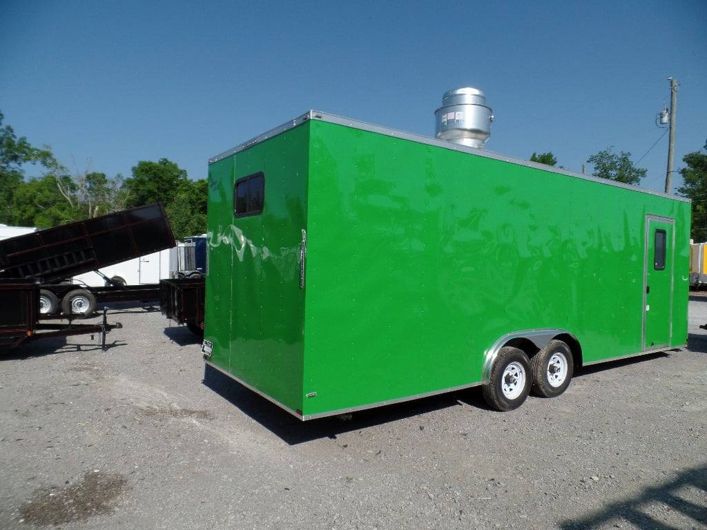 687-8.5-x-24-concession-food-trailer-lime-green-with-appliances-19.jpg 8.5' x 24' Concession Food Trailer Lime Green With Appliances