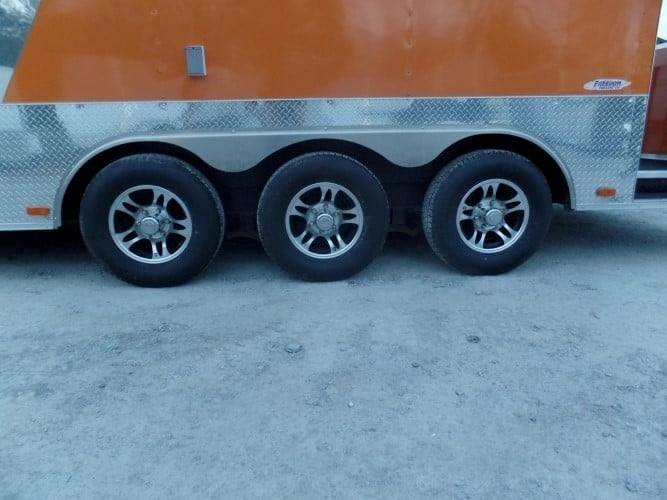 688-8.5-x-24-concession-food-trailer-orange-black-event-catering-13.jpg 8.5' x 24' Concession Food Trailer Orange / Black Event Catering