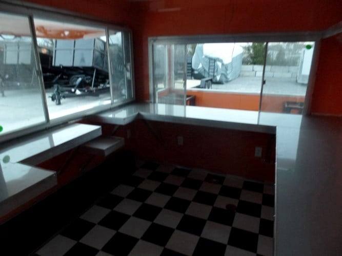 688-8.5-x-24-concession-food-trailer-orange-black-event-catering-20.jpg 8.5' x 24' Concession Food Trailer Orange / Black Event Catering