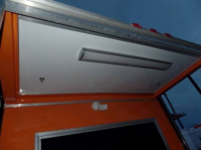 688-8.5-x-24-concession-food-trailer-orange-black-event-catering-35.jpg 8.5' x 24' Concession Food Trailer Orange / Black Event Catering