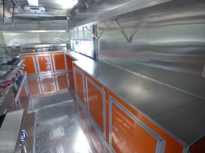 689-8.5-x-24-concession-food-trailer-orange-and-black-with-appliances-10.jpg 8.5' x 24' Concession Food Trailer Orange and Black With Appliances