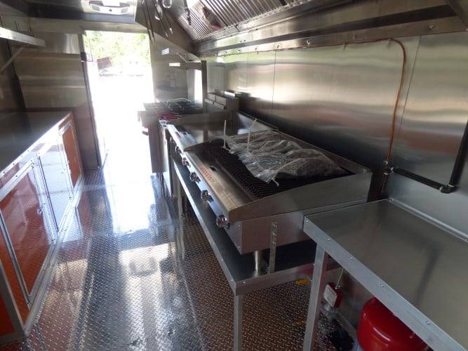 689-8.5-x-24-concession-food-trailer-orange-and-black-with-appliances-13.jpg 8.5' x 24' Concession Food Trailer Orange and Black With Appliances