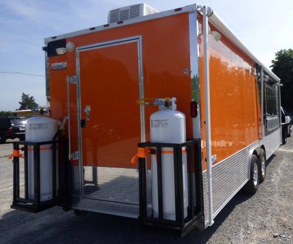 689-8.5-x-24-concession-food-trailer-orange-and-black-with-appliances-17.jpg 8.5' x 24' Concession Food Trailer Orange and Black With Appliances