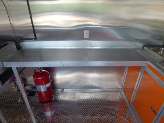 689-8.5-x-24-concession-food-trailer-orange-and-black-with-appliances-2.jpg 8.5' x 24' Concession Food Trailer Orange and Black With Appliances