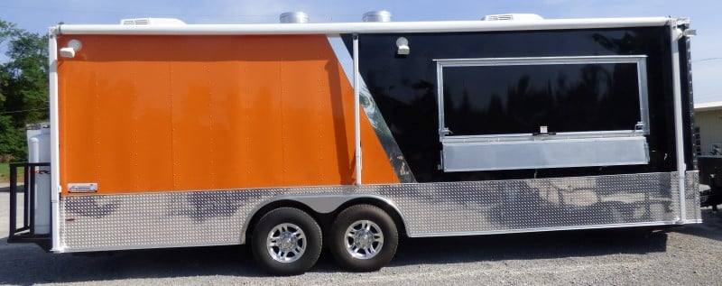 689-8.5-x-24-concession-food-trailer-orange-and-black-with-appliances-26.jpg 8.5' x 24' Concession Food Trailer Orange and Black With Appliances
