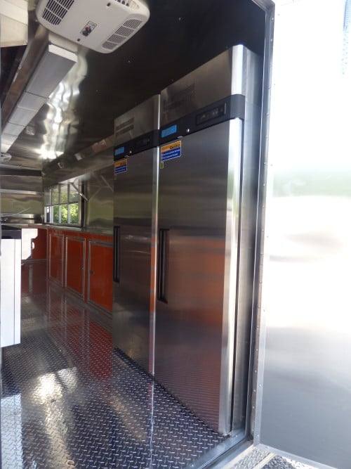 689-8.5-x-24-concession-food-trailer-orange-and-black-with-appliances-30.jpg 8.5' x 24' Concession Food Trailer Orange and Black With Appliances