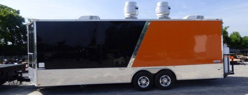 689-8.5-x-24-concession-food-trailer-orange-and-black-with-appliances-38.jpg 8.5' x 24' Concession Food Trailer Orange and Black With Appliances