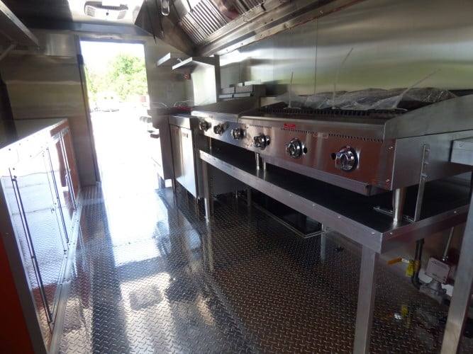 689-8.5-x-24-concession-food-trailer-orange-and-black-with-appliances-6.jpg 8.5' x 24' Concession Food Trailer Orange and Black With Appliances