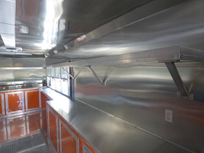 689-8.5-x-24-concession-food-trailer-orange-and-black-with-appliances-8.jpg 8.5' x 24' Concession Food Trailer Orange and Black With Appliances