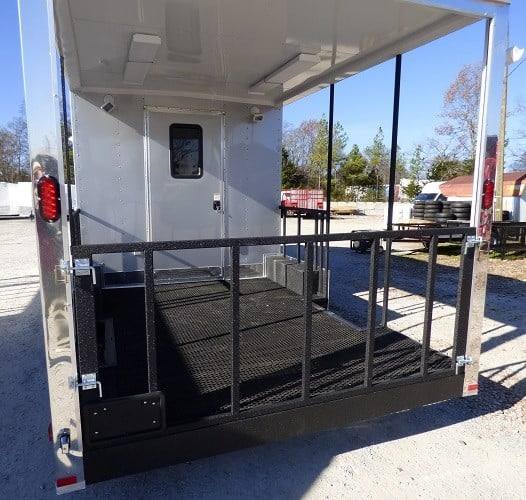 691-8.5-x-24-concession-food-trailer-silver-frost-bbq-event-catering-13.jpg 8.5' x 24' Concession Food Trailer Silver Frost BBQ Event Catering