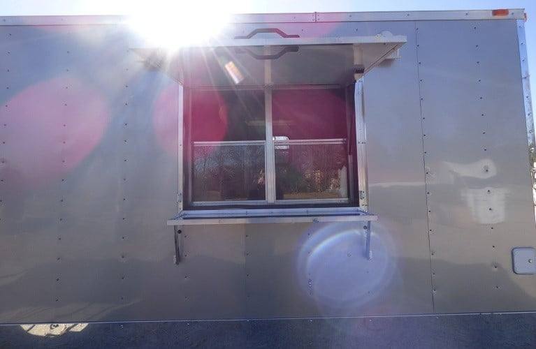 691-8.5-x-24-concession-food-trailer-silver-frost-bbq-event-catering-19.jpg 8.5' x 24' Concession Food Trailer Silver Frost BBQ Event Catering