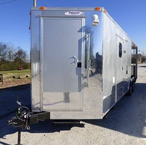 691-8.5-x-24-concession-food-trailer-silver-frost-bbq-event-catering-24.jpg 8.5' x 24' Concession Food Trailer Silver Frost BBQ Event Catering