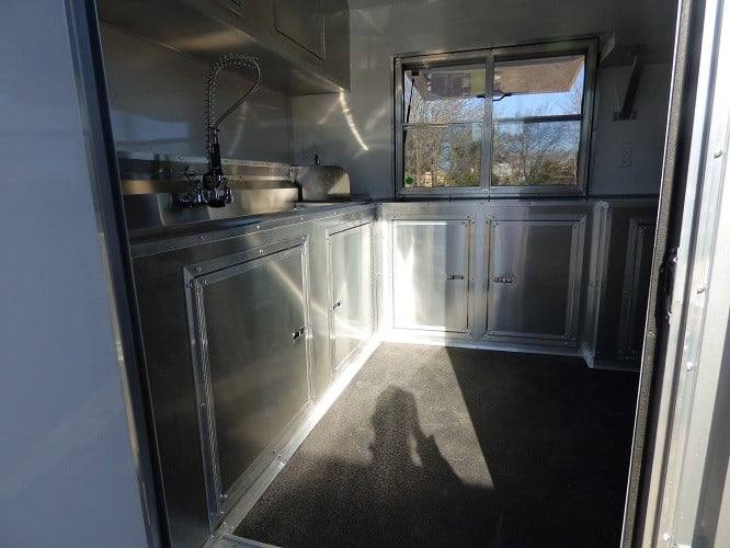 691-8.5-x-24-concession-food-trailer-silver-frost-bbq-event-catering-6.jpg 8.5' x 24' Concession Food Trailer Silver Frost BBQ Event Catering