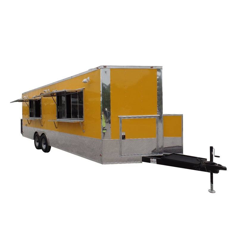 693-8.5-x-24-concession-food-trailer-yellow-event-catering-1.jpg 8.5' x 24' Concession Food Trailer Yellow Event Catering