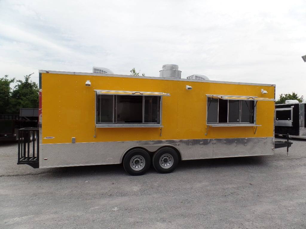 693-8.5-x-24-concession-food-trailer-yellow-event-catering-11.jpg 8.5' x 24' Concession Food Trailer Yellow Event Catering