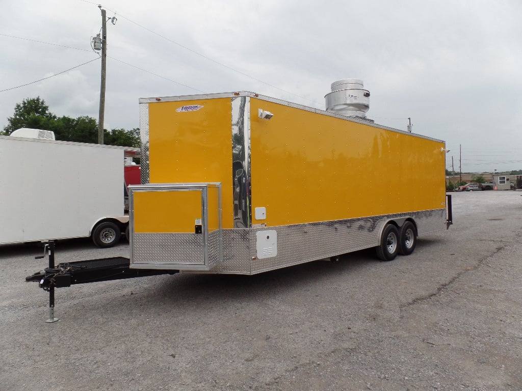 693-8.5-x-24-concession-food-trailer-yellow-event-catering-20.jpg 8.5' x 24' Concession Food Trailer Yellow Event Catering