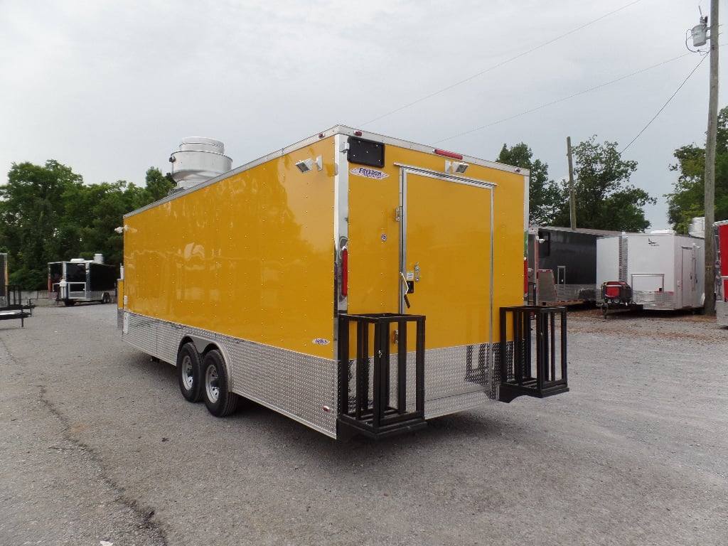 693-8.5-x-24-concession-food-trailer-yellow-event-catering-25.jpg 8.5' x 24' Concession Food Trailer Yellow Event Catering