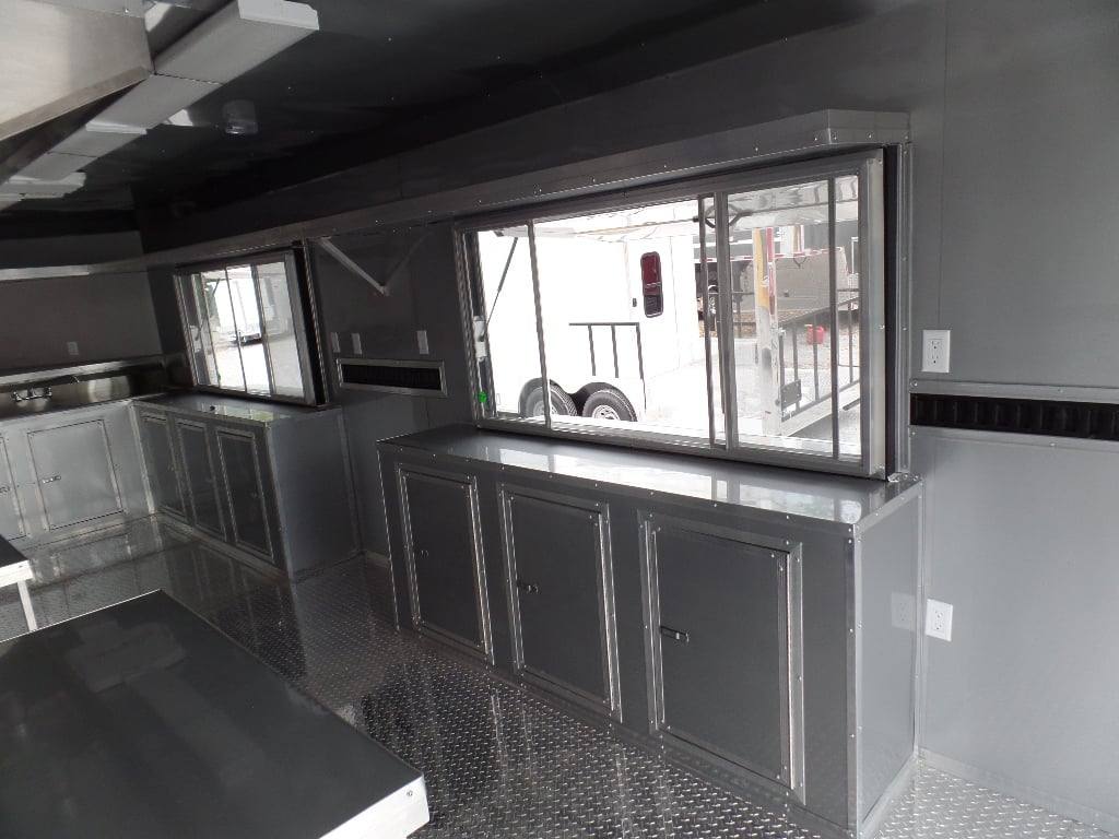 693-8.5-x-24-concession-food-trailer-yellow-event-catering-4.jpg 8.5' x 24' Concession Food Trailer Yellow Event Catering